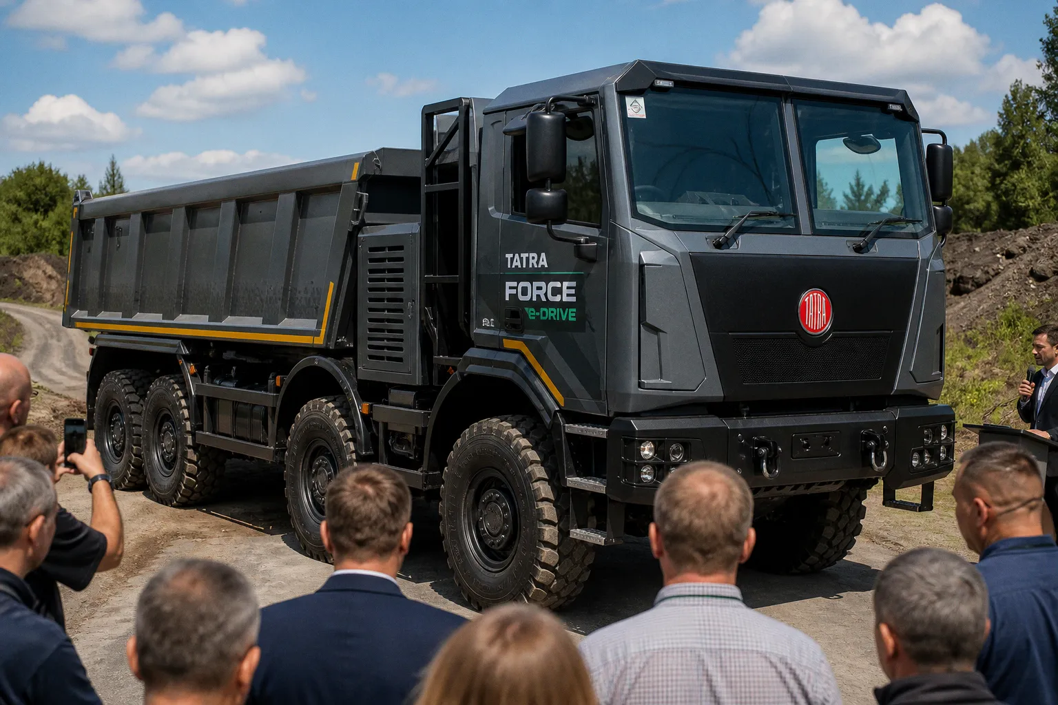 Tatra Trucks представила свой первый электрический внедорожный грузовик