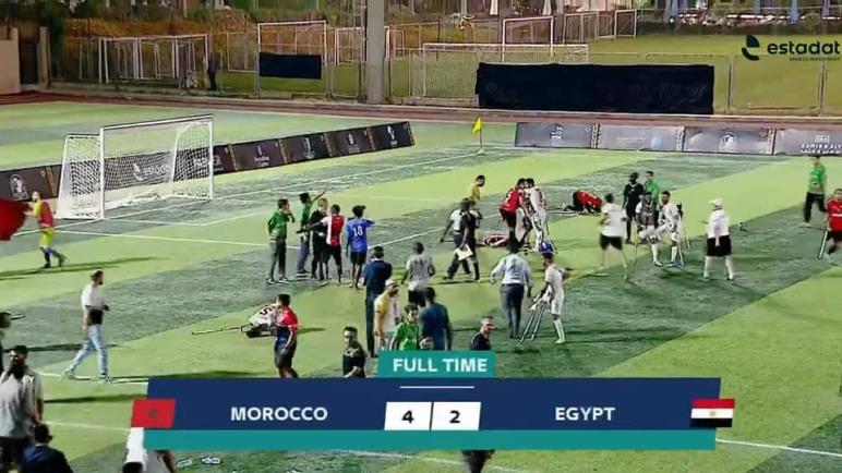 كرة القدم: المنتخب الوطني لمبتوري الأطراف يتأهل لنصف نهائي أمم إفريقيا